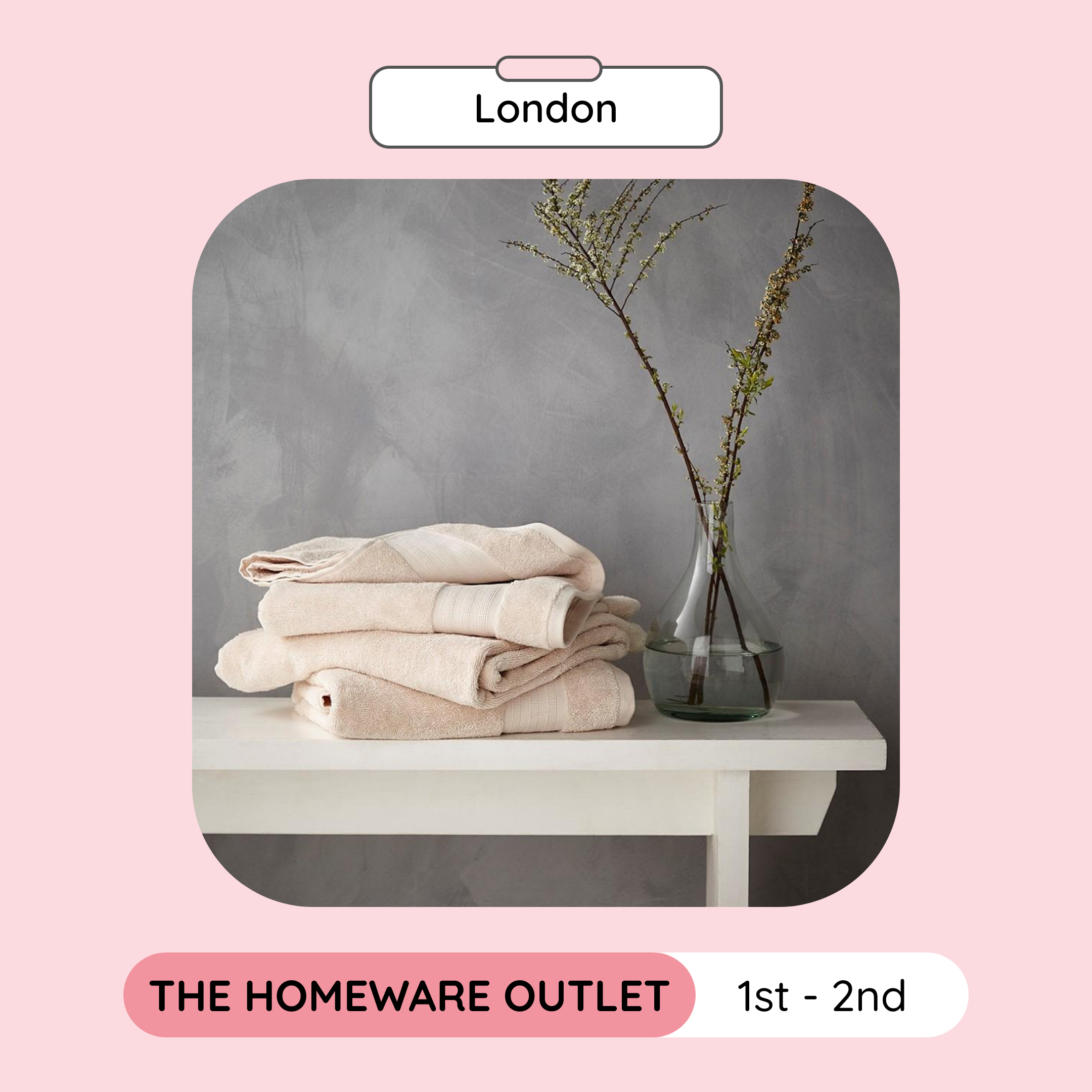 The Homeware Outlet Sample Sale, London, April 2023