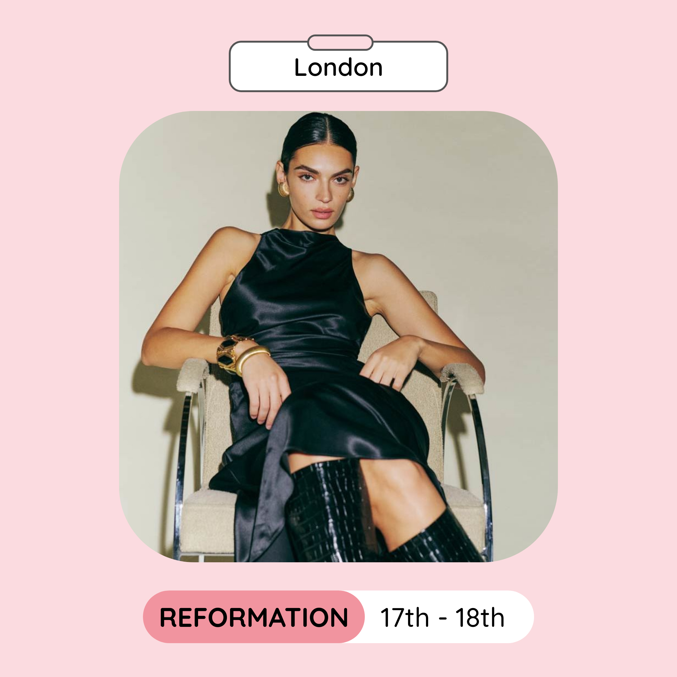 Reformation Sample Sale, London, February 2023