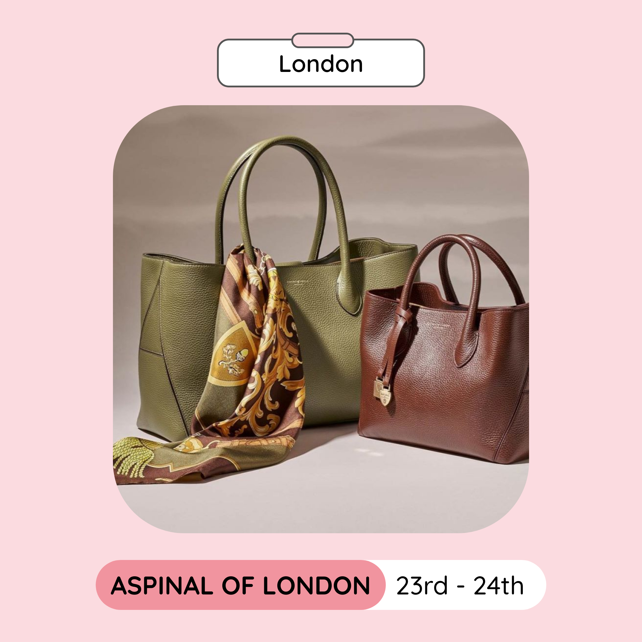 Aspinal of London Sample Sale, London, March 2023 Aspinal of London Sample Sale, London, March 2023