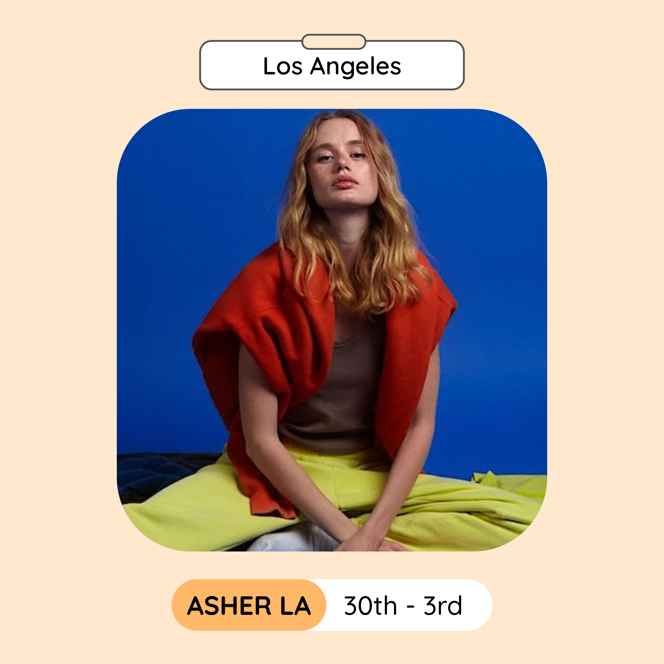 Asher LA Sample Sale, Los Angeles, March 2023