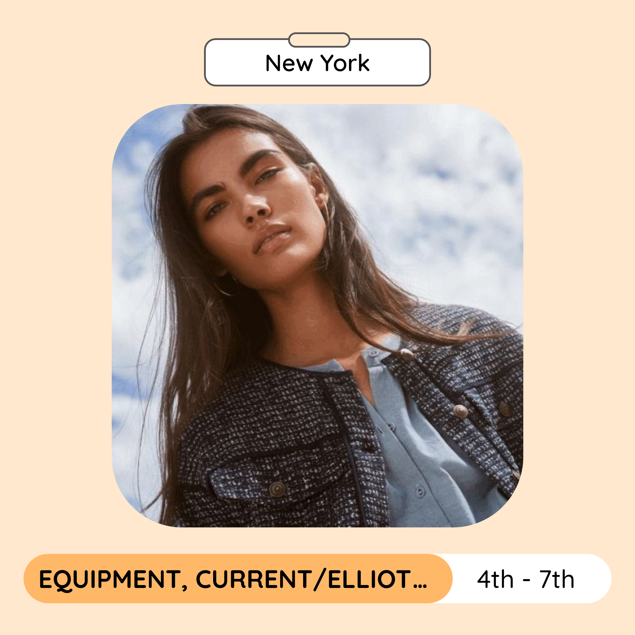 Equipment, Current/Elliott and Joie Sample Sale, New York, May 2023