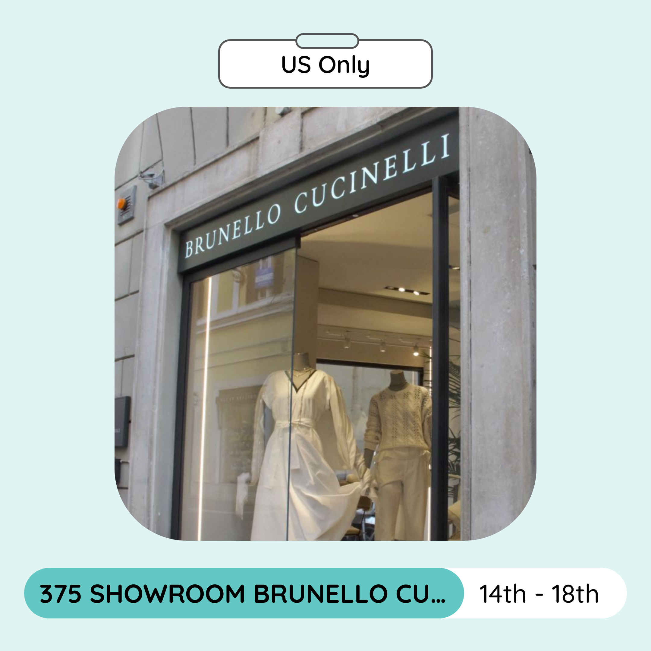 375 Showroom Brunello Cucinelli Women's Online Sample Sale