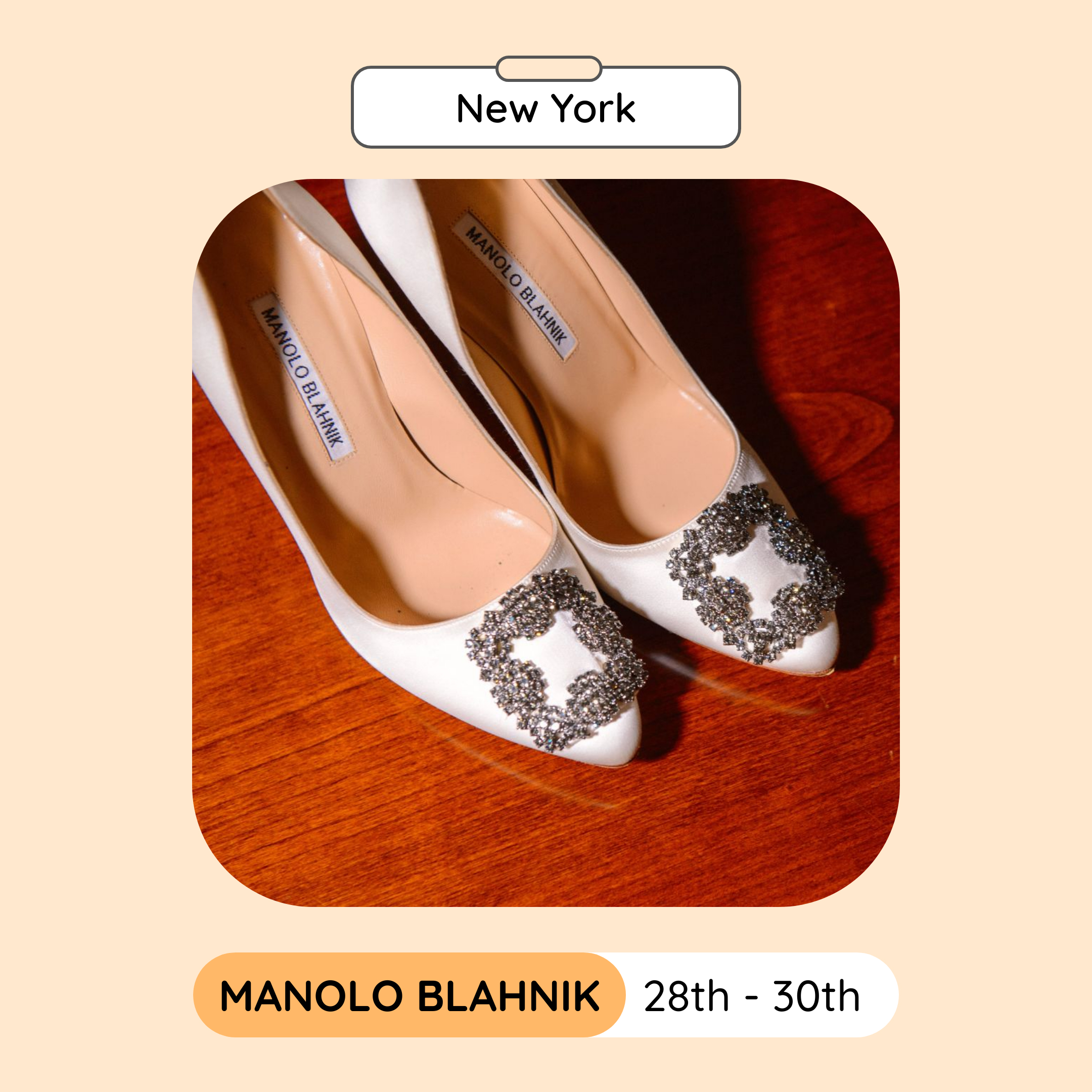 Manolo Blahnik Sample Sale, New York, September 2023