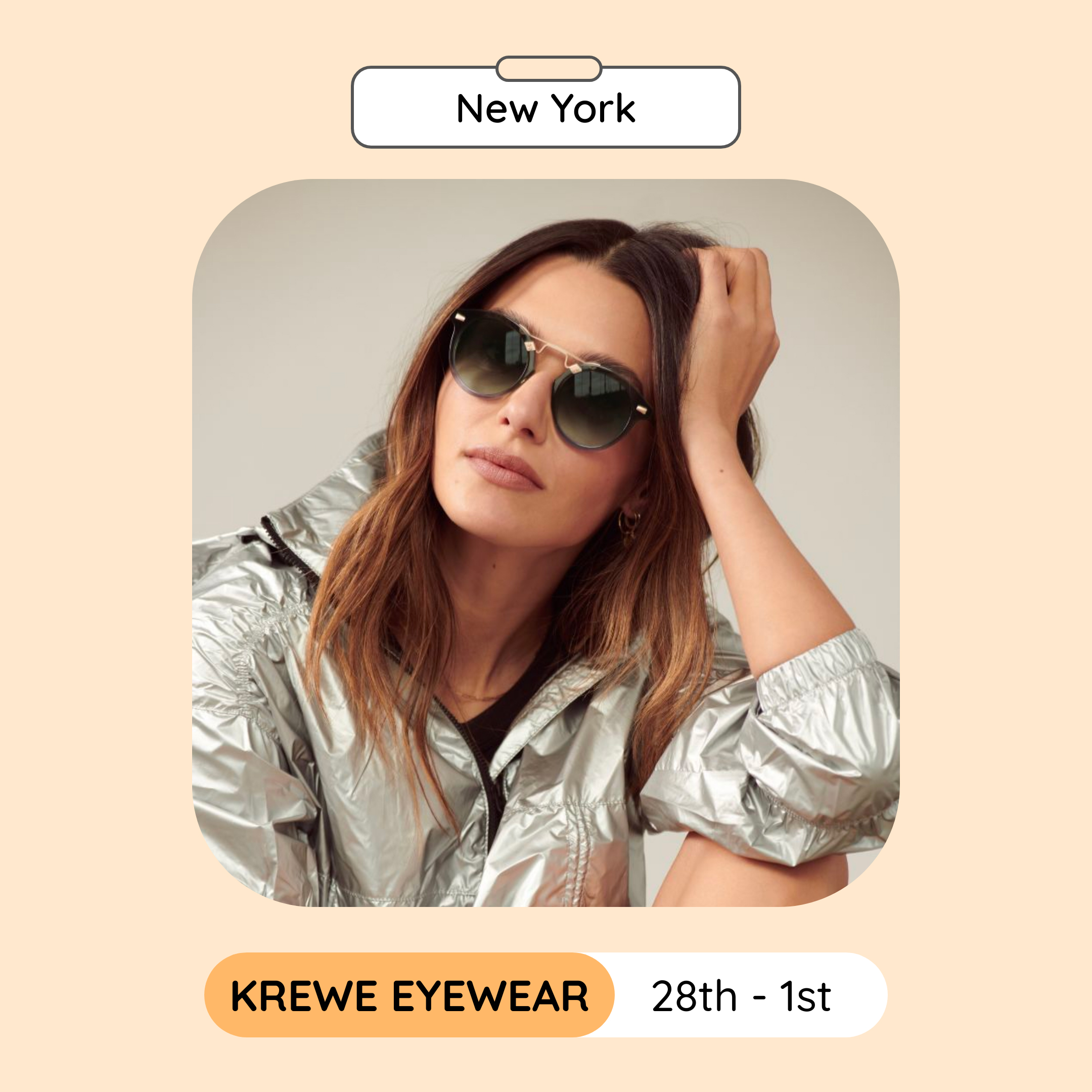 KREWE Eyewear Sample Sale, New York, September 2023