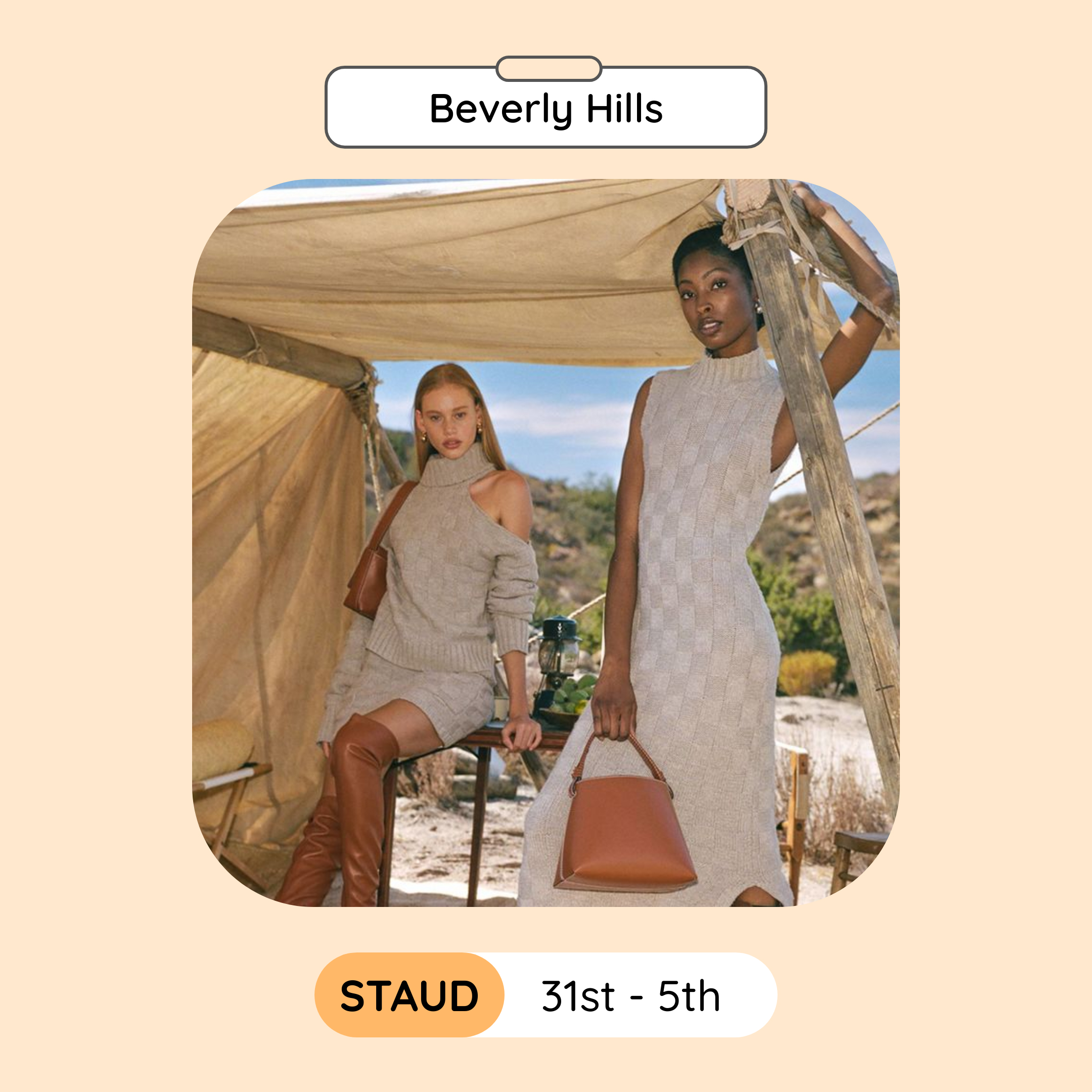 STAUD Sample Sale, Los Angeles, October 2023