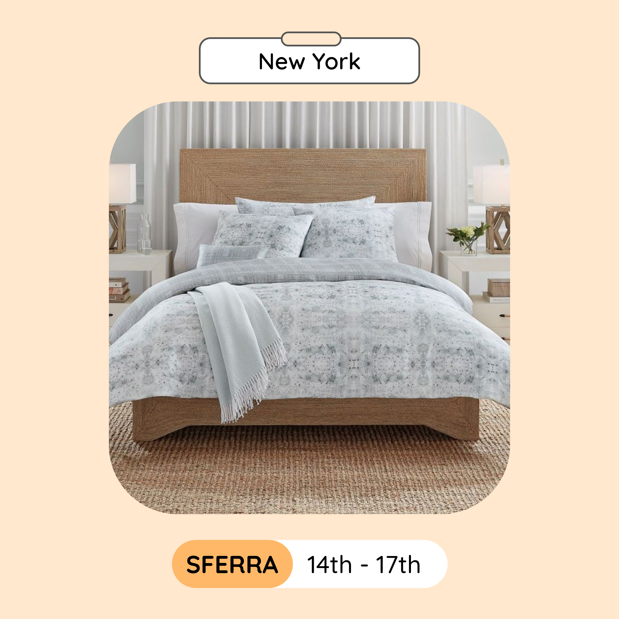 SFERRA Sample Sale, New York, November 2023