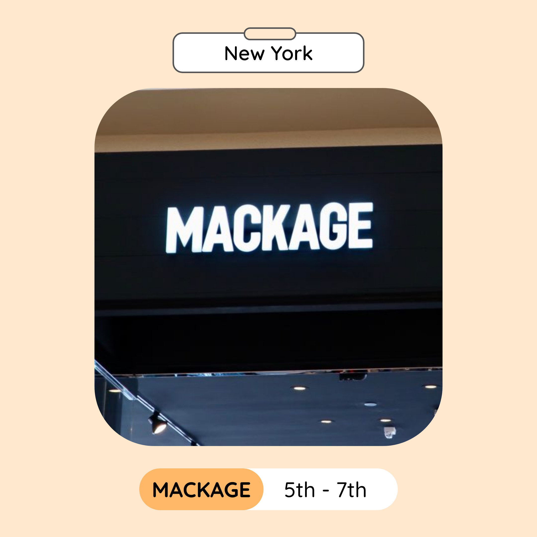 Mackage Sample Sale, New York, December 2023