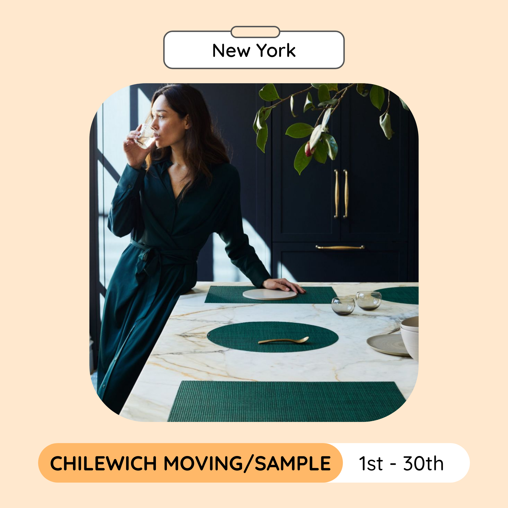 Chilewich Moving/Sample Sale, New York, December 2023