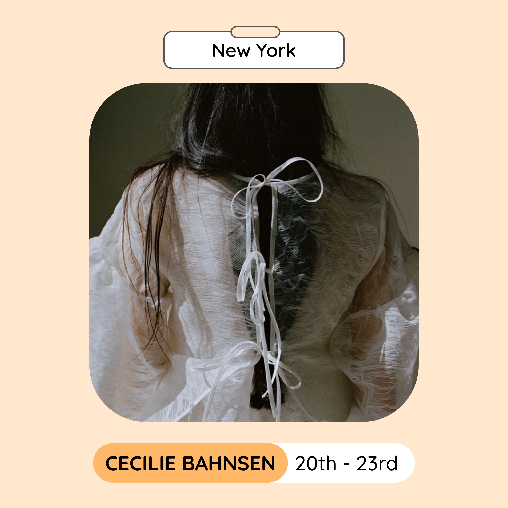 Cecilie Bahnsen Sample Sale New York December 2023