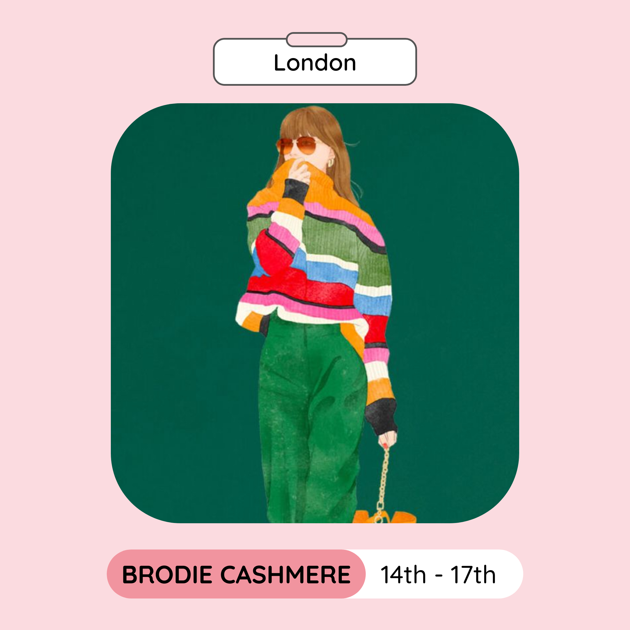 Brodie Cashmere Private Sale London February 2024