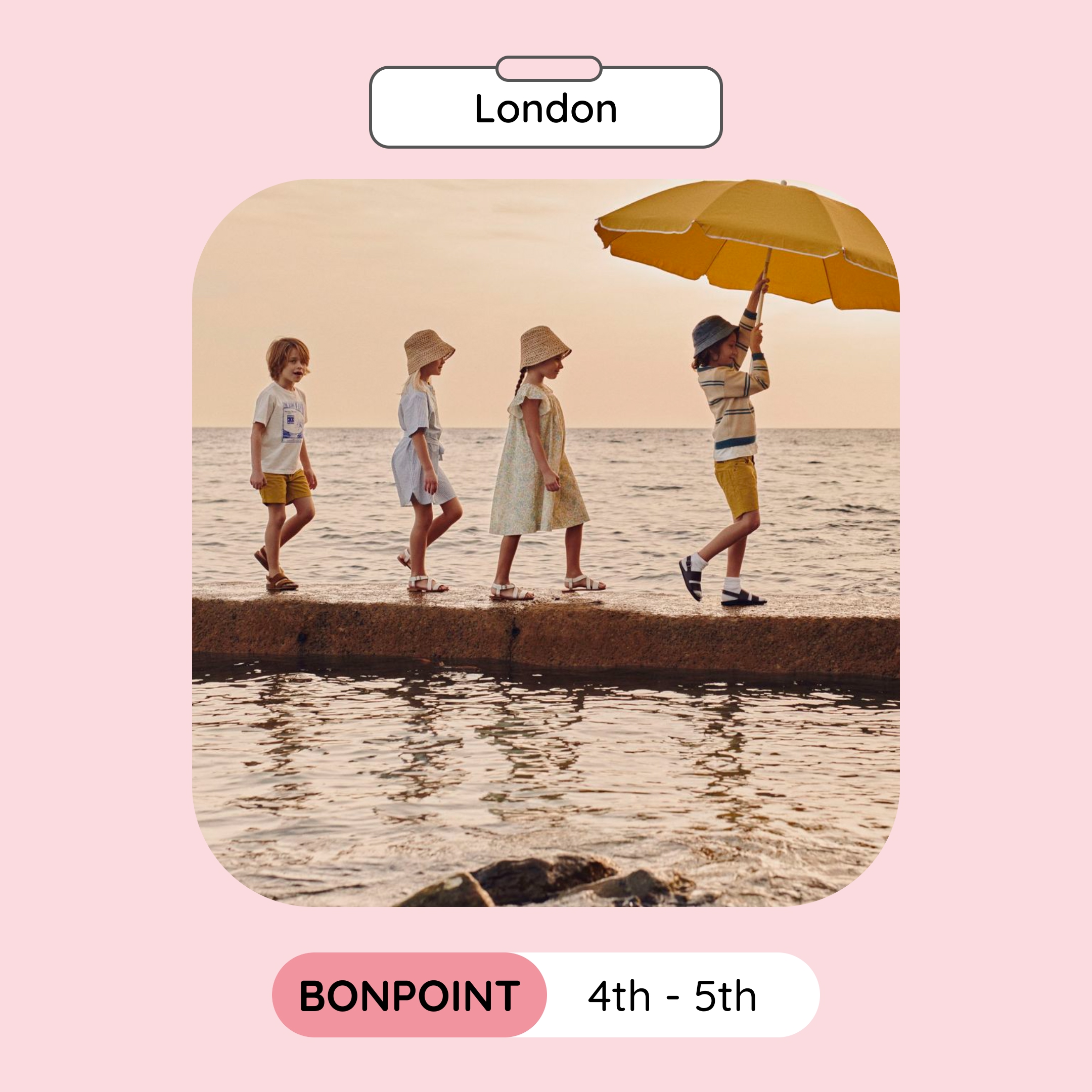 Bonpoint Sample Sale, London, March 2024