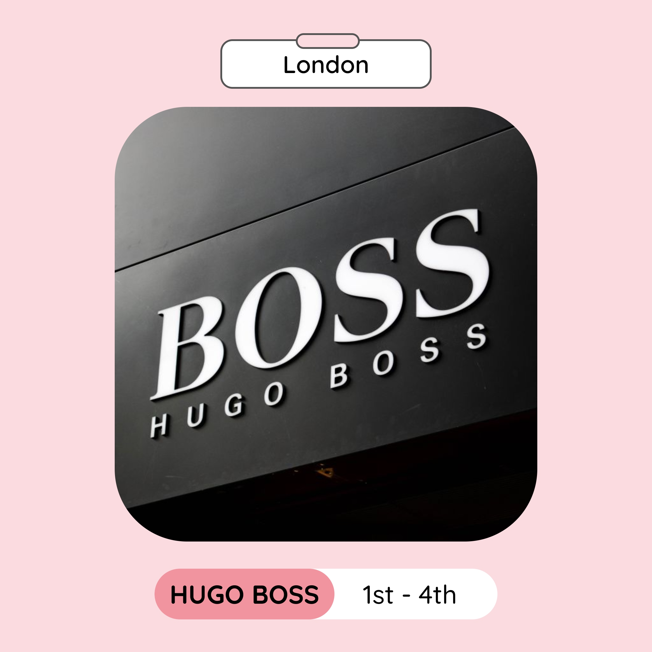 Boss sample sale 2018 hotsell