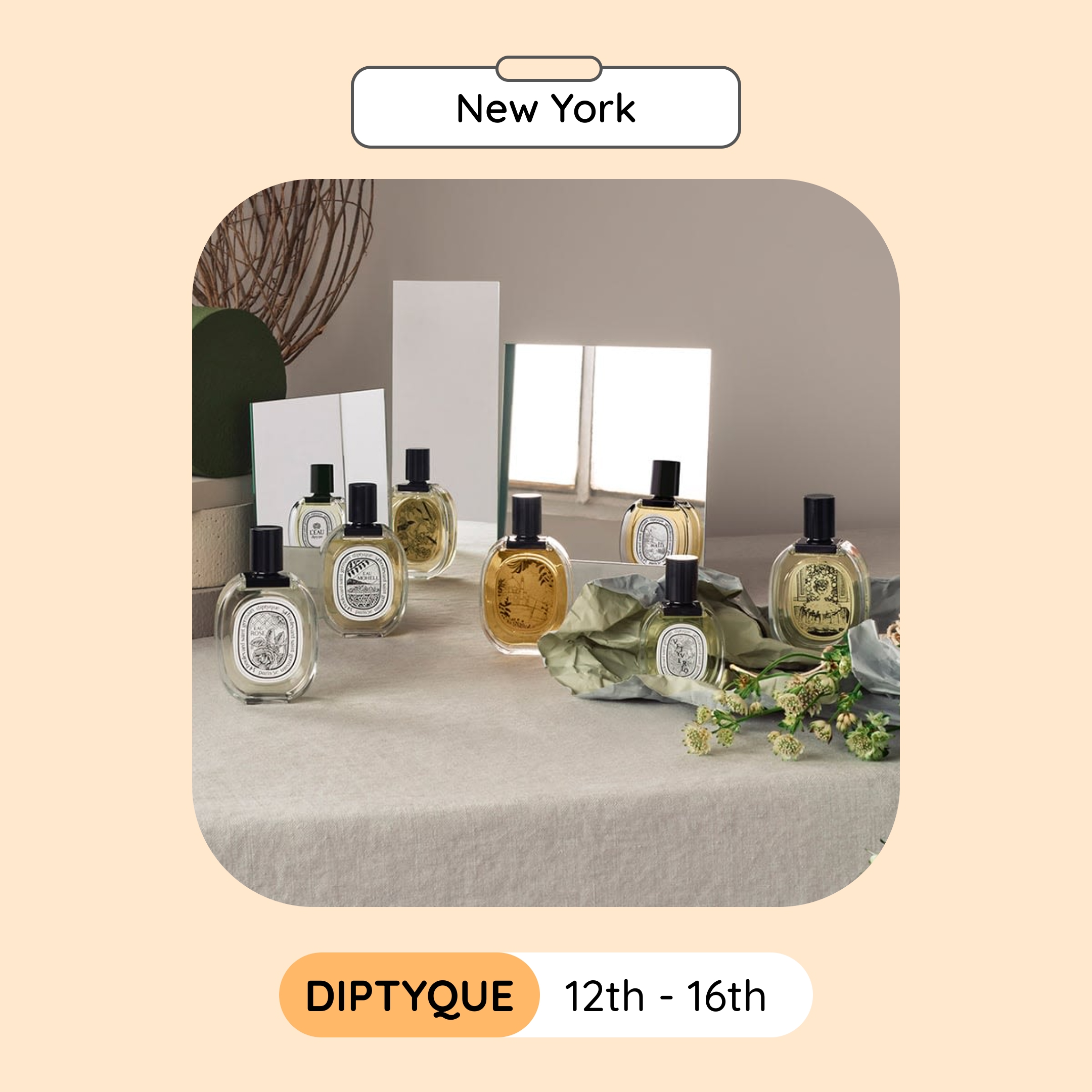 Diptyque Sample Sale, New York, June 2024