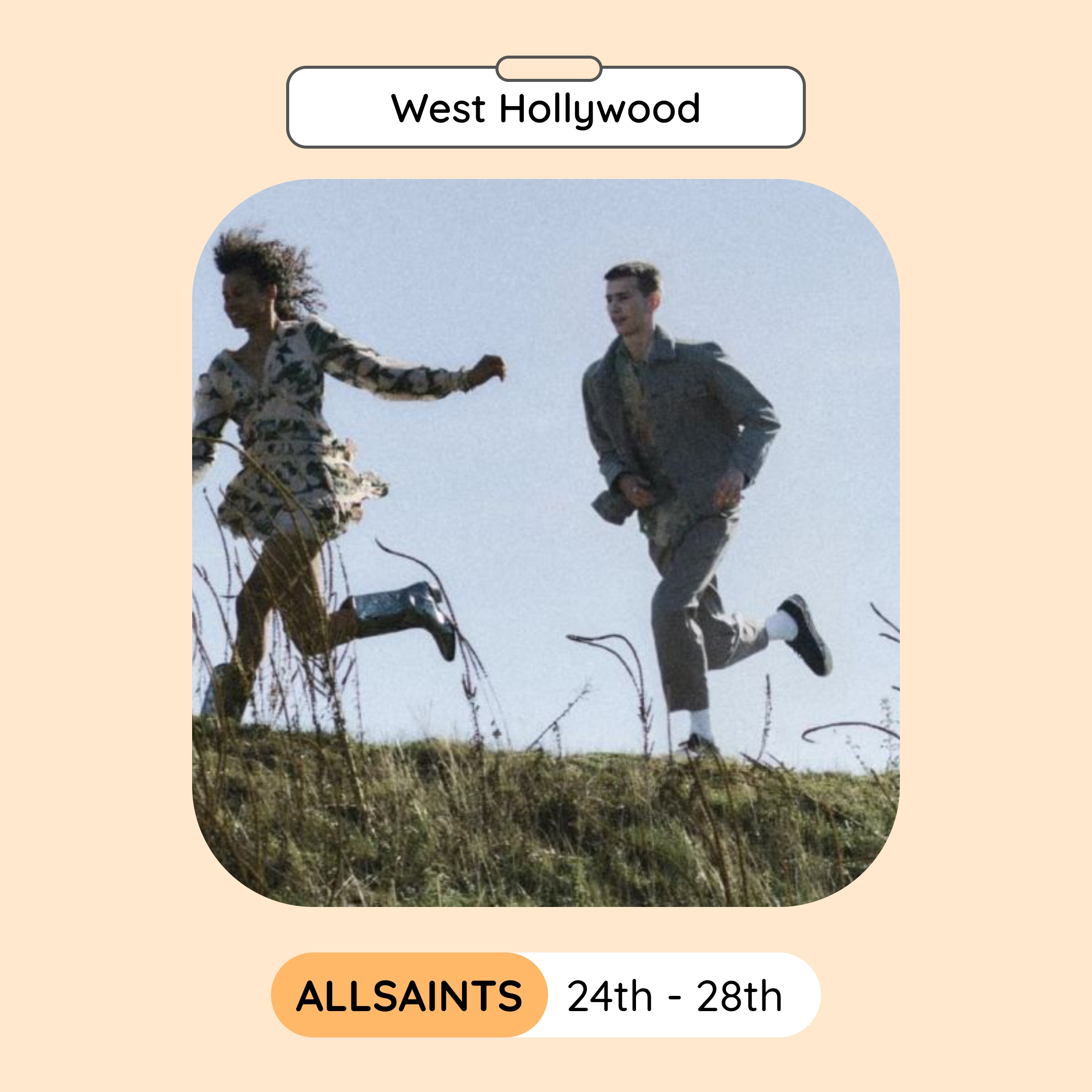 AllSaints Sample Sale, Los Angeles, July 2024