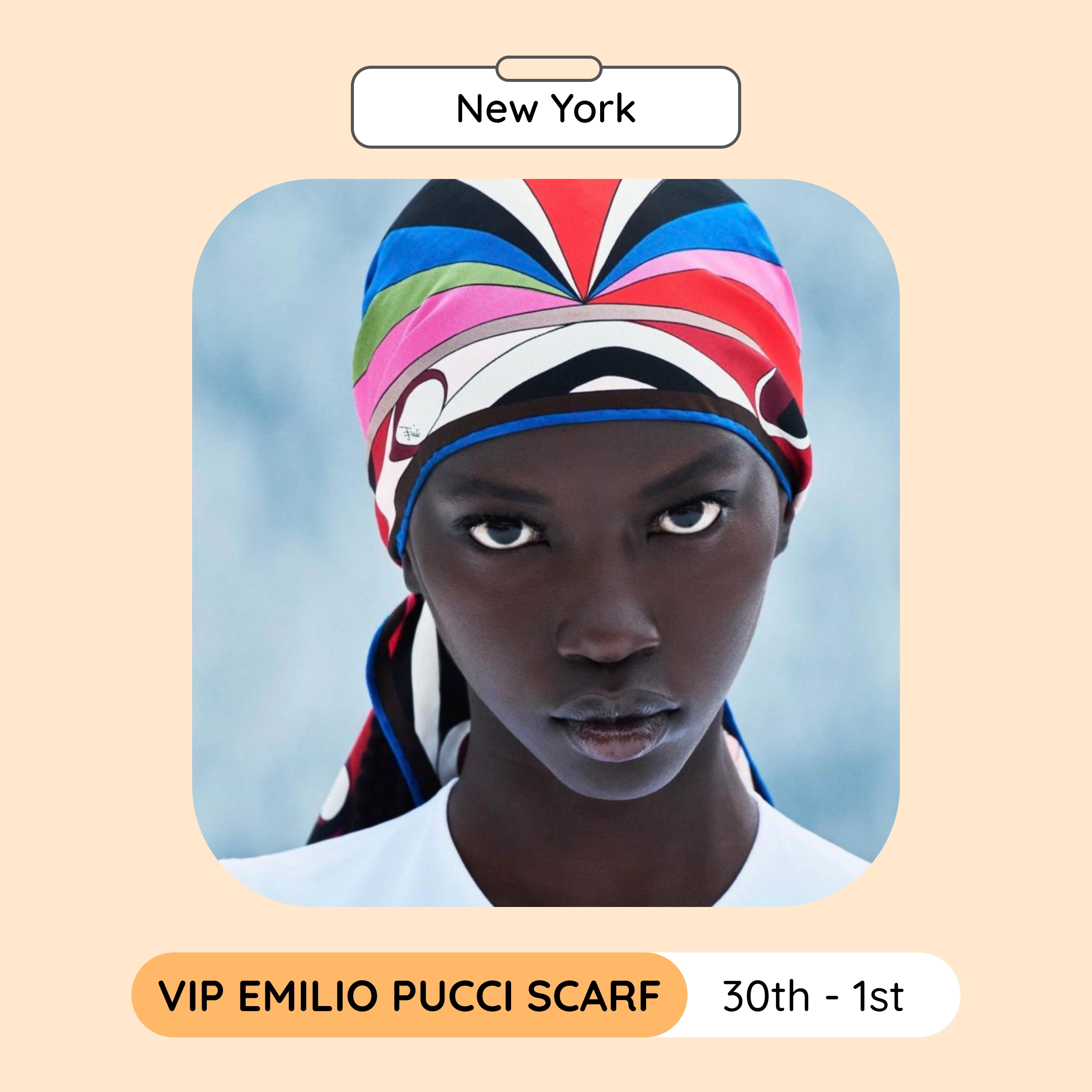 VIP Emilio Pucci Scarf Sample Sale, New York, May 2025